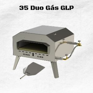 EZ Oven 35 Duo Gás GLP + Pá de Montagem Inox