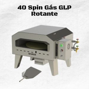 EZ Oven 40 Spin Gás - Rotante + Pá de Montagem Inox
