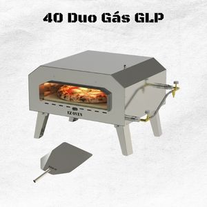 EZ Oven 40 Duo Gás GLP + Pá de Montagem Inox