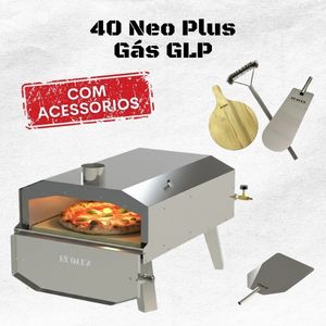 EZ Oven 40 Neo Plus Gás GLP + Pá de Montagem Inox