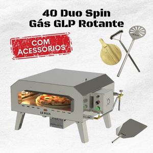 EZ Oven 40 Duo Spin Rotante + Pá de Montagem Inox
