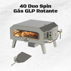 EZ Oven 40 Duo Spin Rotante + Pá de Montagem Inox