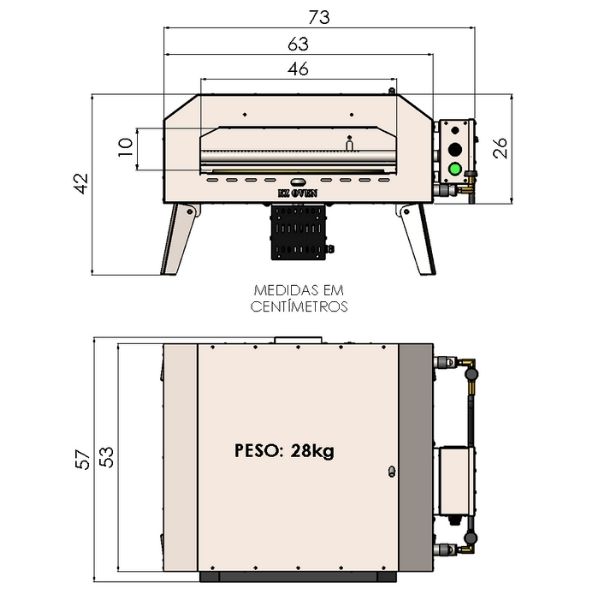 EZ Oven 40 Duo Spin Rotante + Pá de Montagem Inox - Imagem 11