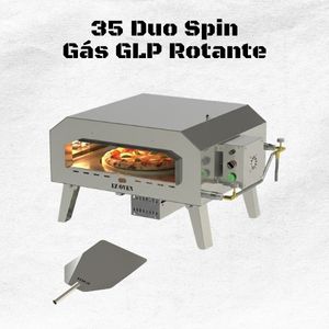 EZ Oven 35 Duo Spin Rotante + Pá de Montagem Inox