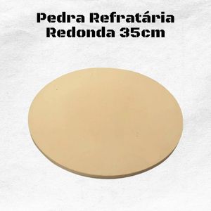 Pedra Refratária Redonda Cordierita 35cm