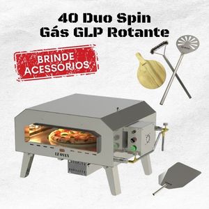 EZ Oven 40 Duo Spin Rotante + Pá de Montagem Inox
